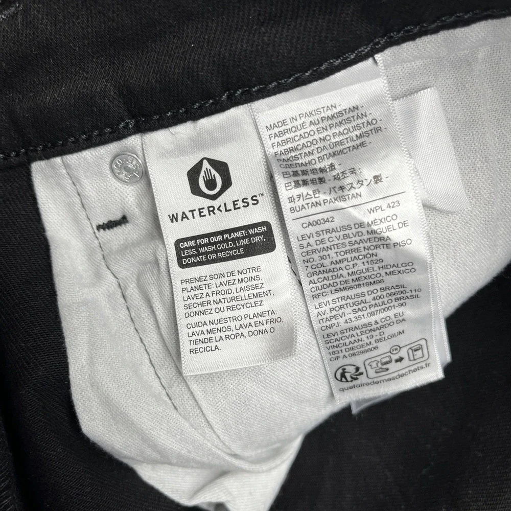 Levi's 505 Regular Fit Jeans Black 36x34 New With Tags Streetwear Classic Denim